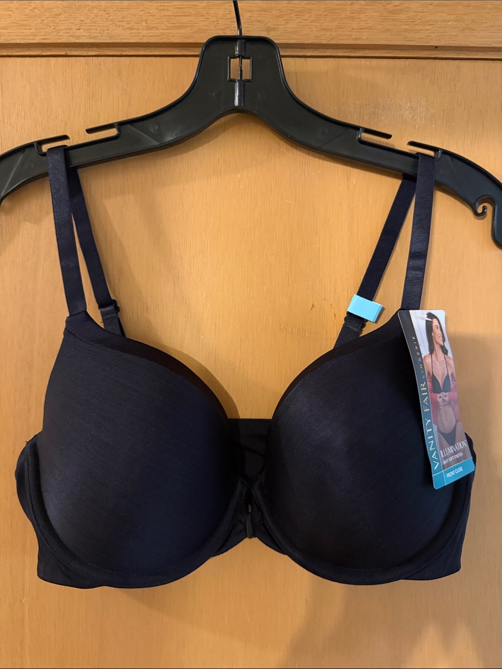 Vanity Fair Women’s Illumination Front Close Bra New Black Size 36C